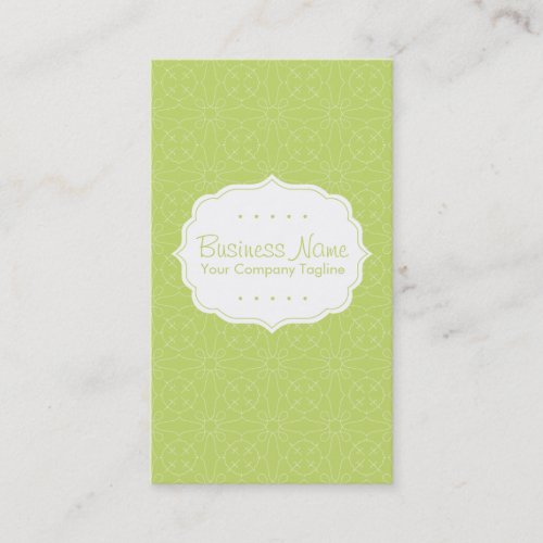 Green Pattern Business Card