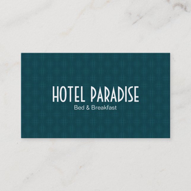 Green Pattern Business Card (Front)