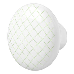 Green pattern ceramic knobs