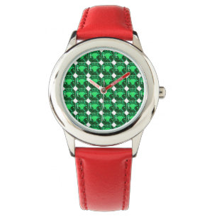 Green Pattern Emerald Watch