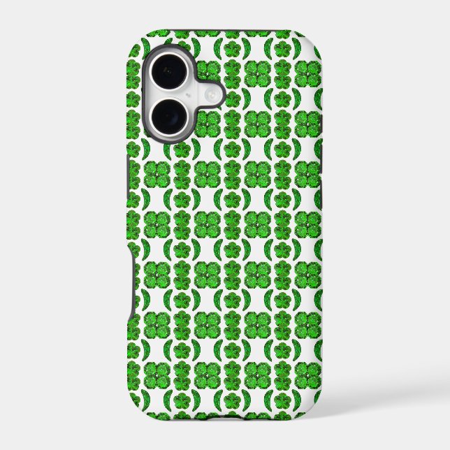 Green Pattern Iphone Case (Back)