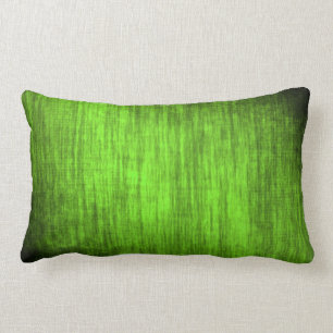 green pattern lumbar pillow