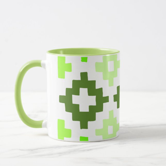 Green Pattern Mug (Left)