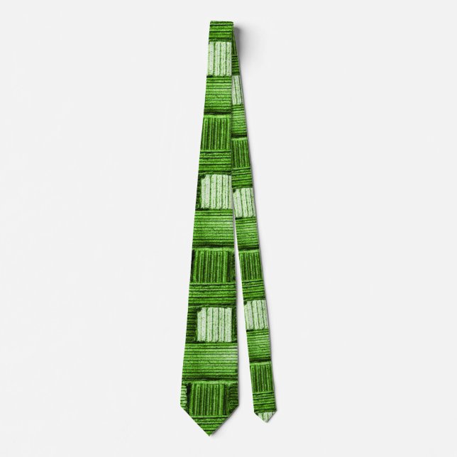 Green Pattern Neck Tie (Front)