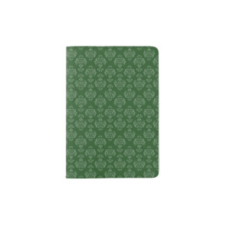 Green Pattern Passport Holder