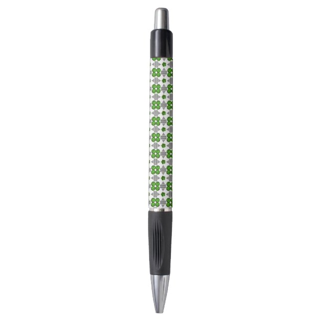 Green Pattern Pen (Front Vertical)