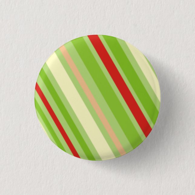Green Pattern Pinback Button (Front)