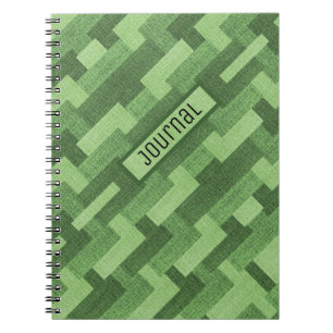 Green Pattern Prayer Journal
