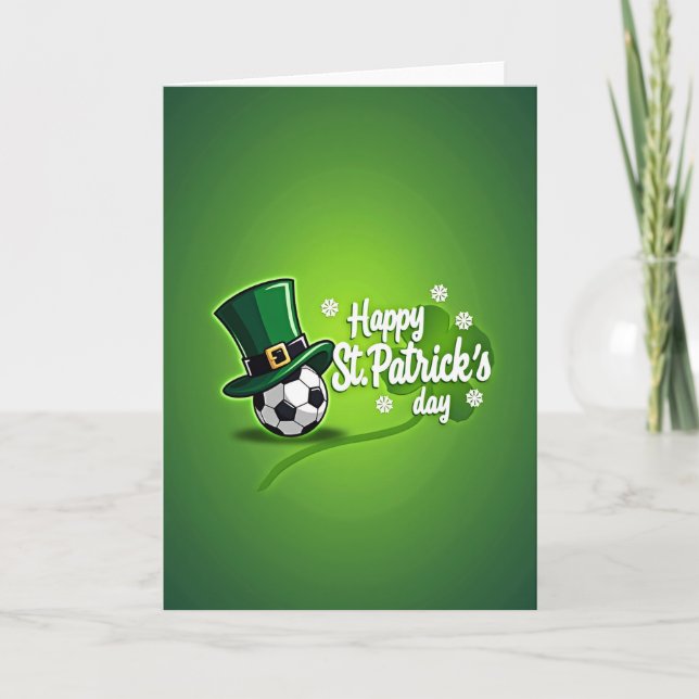 Green Pattern St Patricks Card (Front)