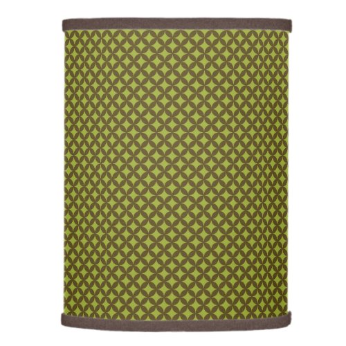 Green Patterned Lamp Shade