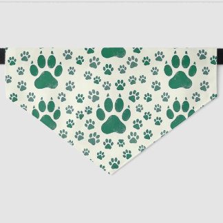 Green Paws Dog Bandana Pet Bandana Collar