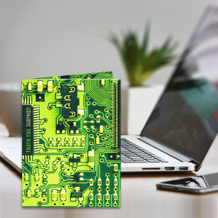 Green PCB board, electronic parts printed circuit Thank You Card