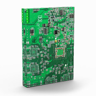 Green PCB Circuit Board Design for IT Pros Acrylic Award
