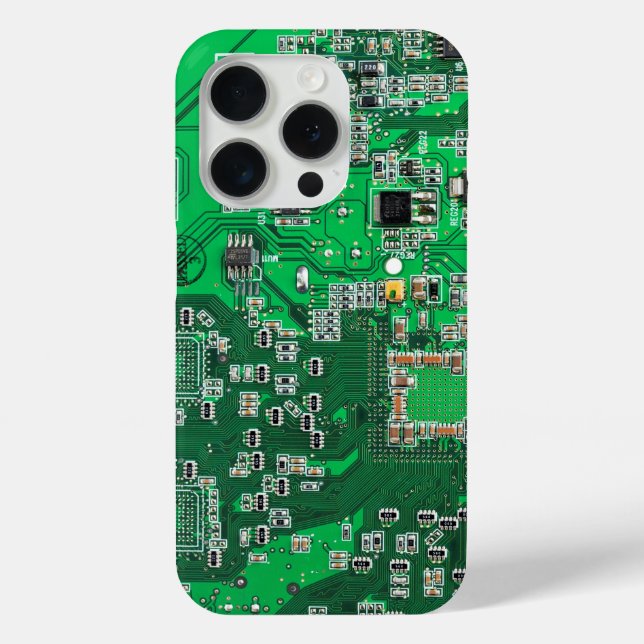 Green PCB Circuit Board Design for IT Pros Case-Mate iPhone Case (Back)