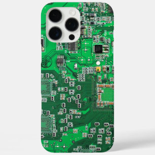 Green PCB Circuit Board Design for IT Pros iPhone 16 Pro Max Case