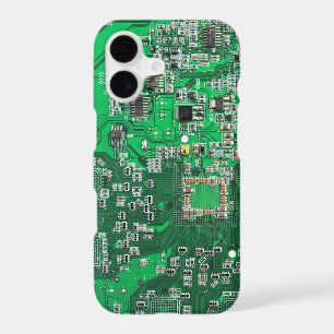 Green PCB Circuit Board Design for IT Pros iPhone 17 Case
