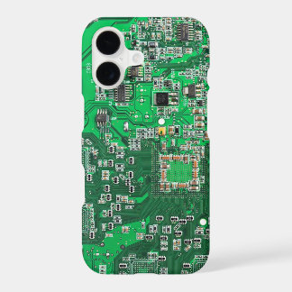 Green PCB Circuit Board Design for IT Pros iPhone 17 Case