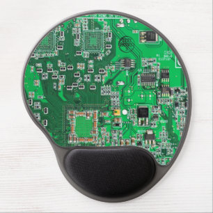 Green PCB Circuit Board Design for IT Pros Gel Mouse Pad
