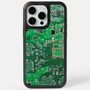 Green PCB Circuit Board Design for IT Pros iPhone 15 Pro Max Case