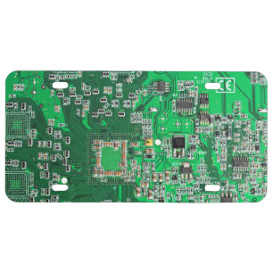 Green PCB Circuit Board Design for IT Pros License Plate