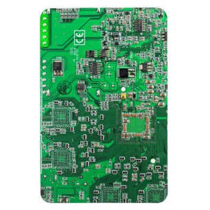 Green PCB Circuit Board Design for IT Pros Magnet