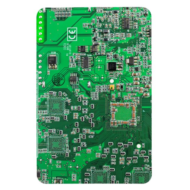 Green PCB Circuit Board Design for IT Pros Magnet (Vertical)