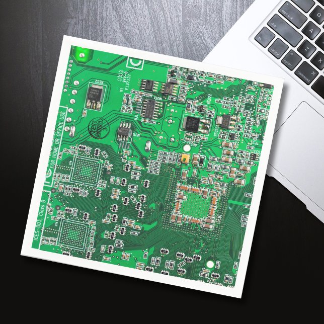 Green PCB Circuit Board Design for IT Pros Napkins (Creator Uploaded)