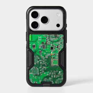 Green PCB Circuit Board Design for IT Pros iPhone 17 Pro Case