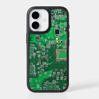 Green PCB Circuit Board Design for IT Pros iPhone 17 Case