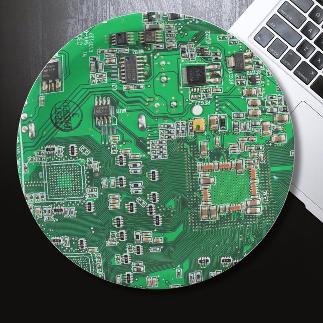 Green PCB Circuit Board Design for IT Pros Paper Plates (Creator Uploaded)