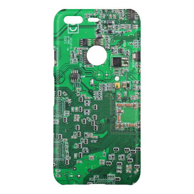 Green PCB Circuit Board Design for IT Pros Uncommon Google Pixel Case (Back)