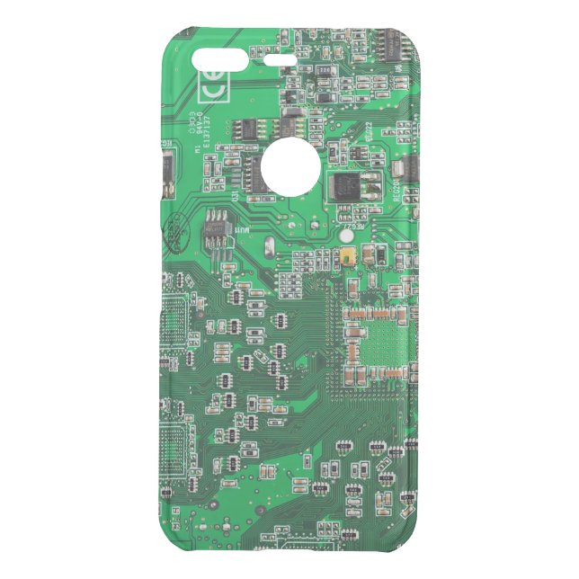 Green PCB Circuit Board Design for IT Pros Uncommon Google Pixel Case (Back)