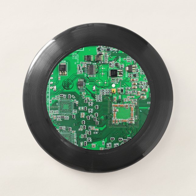 Green PCB Circuit Board Design for IT Pros Wham-O Frisbee (Front)