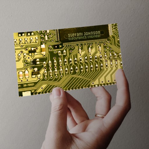 Customizable Green PCB Printed Circuit, Technology Engineering Business Card