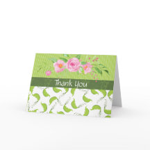 Green Pea "Baby Shower Thank You"