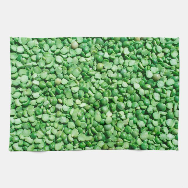 Green pea background towel (Horizontal)