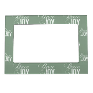 Green Peace and Joy Magnetic Frame