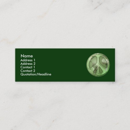 Green Peace on Earth Profile Card