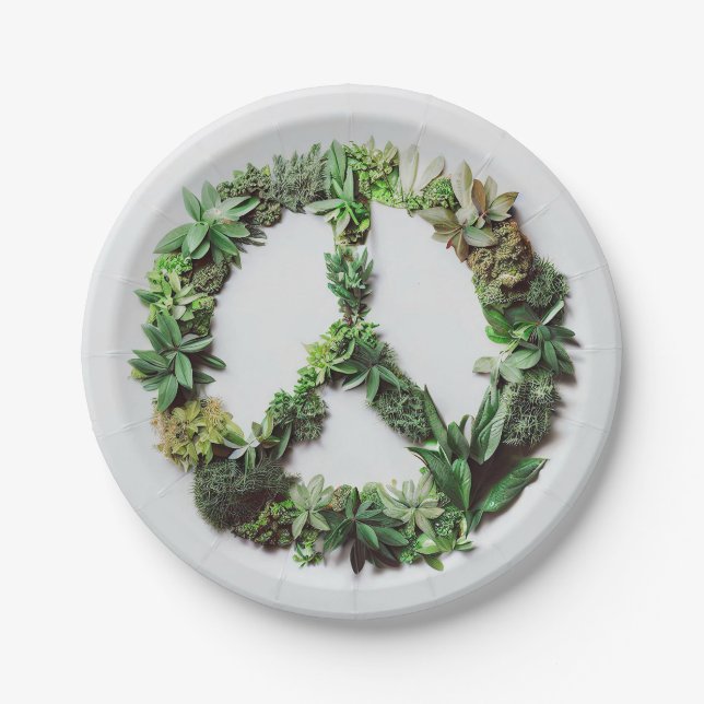 Green Peace Paper Plates (Front)