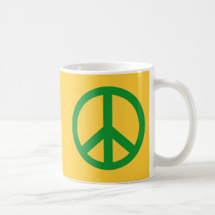 Green Peace Sign Products Coffee Mug