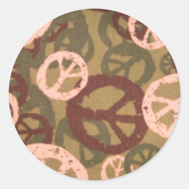 Green Peace Signs Stickers (Front)