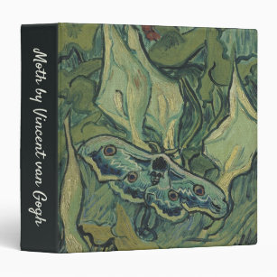 Green Peacock (Emperor) Moth by Vincent van Gogh 3 Ring Binder