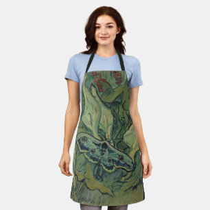 Green Peacock (Emperor) Moth by Vincent van Gogh Apron
