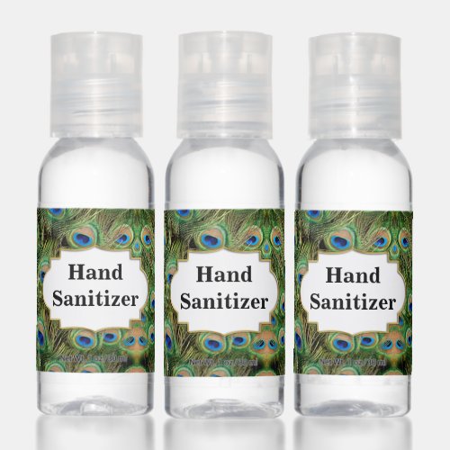 Green Peacock Feather Hand Sanitizer