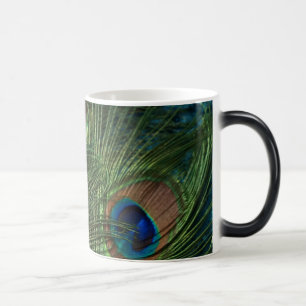 Green Peacock Feathers Color Morph Mug