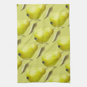 Green Pears Kitchen Towel