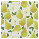Green Pears Pattern Fabric