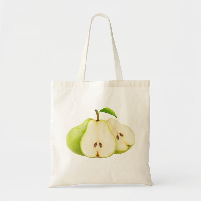 Green pears tote bag (Front)