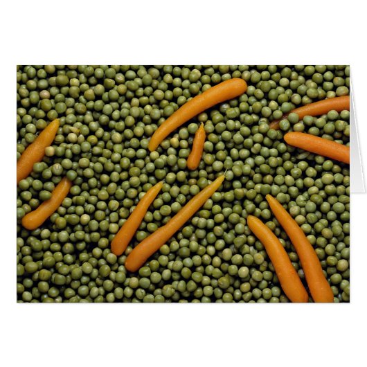 Green peas and carrots cards (Front Horizontal)