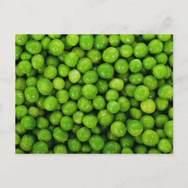 Green Peas Background Postcard (Front)